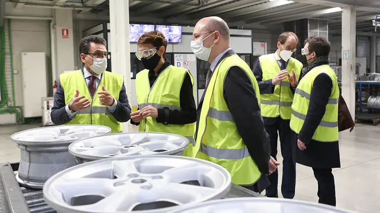 María Chivite visita las instalaciones de la empresa MAPSA. GOBIERNO DE NAVARRA