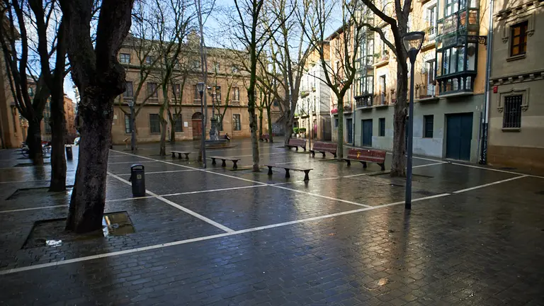 Plaza San José de Pamplona. MIGUEL OSÉS