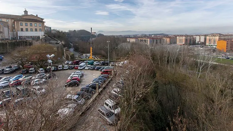 Baluarte situado entre los corrales de Santo Domingo y el Archivo General. AYUNTAMIENTO DE PAMPLONA (JESÚS GARZARON)