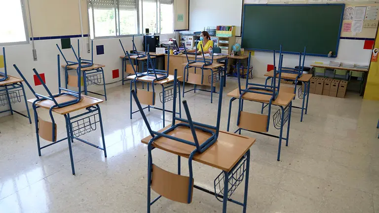 Imagen de archivo un aula vacía. EUROPA PRESS