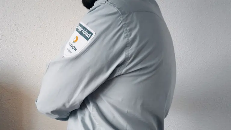 Un vigilante de seguridad de la empresa Ilunion. CSIF