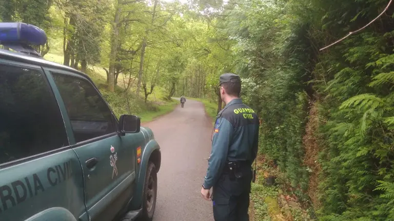 Los agentes encontraron al ciudadano alejado de su domicilio. GUARDIA CIVIL