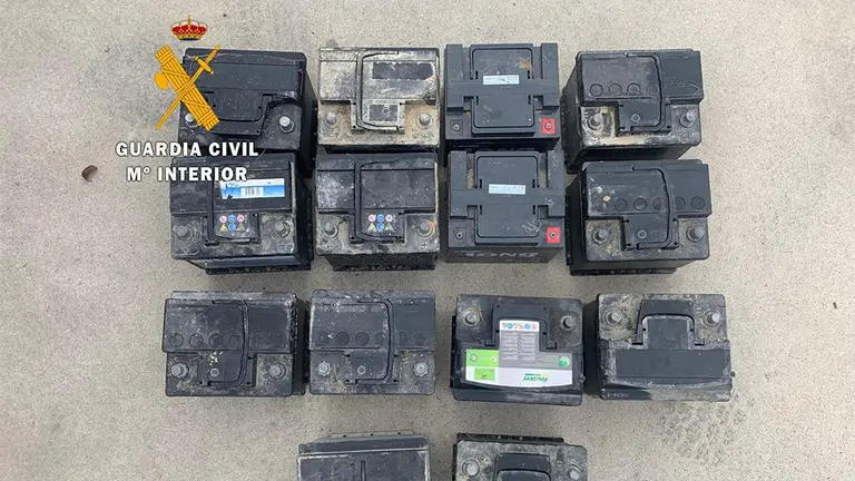 Baterías robadas. GUARDIA CIVIL