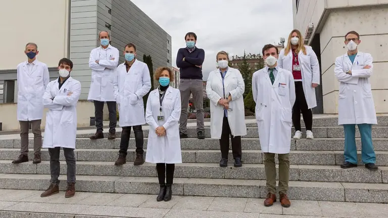 Investigadores del Cima y de la Clínica Universidad de Navarra que participan en el estudio. CIMA