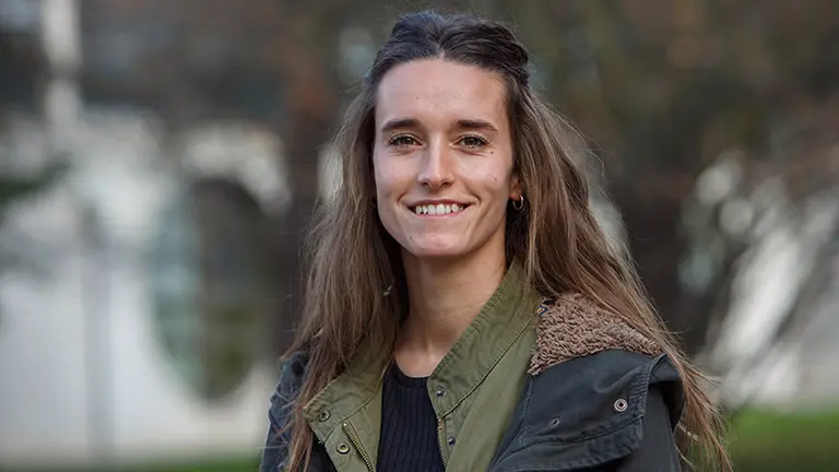 La investigadora de la UPNA Diana Marín, autora de una de las 10 mejores comunicaciones en un congreso internacional. UPNA