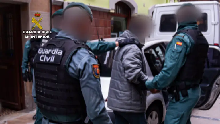 Detención del atracador de la sucursal bancaria de Murieta. GUARDIA CIVIL