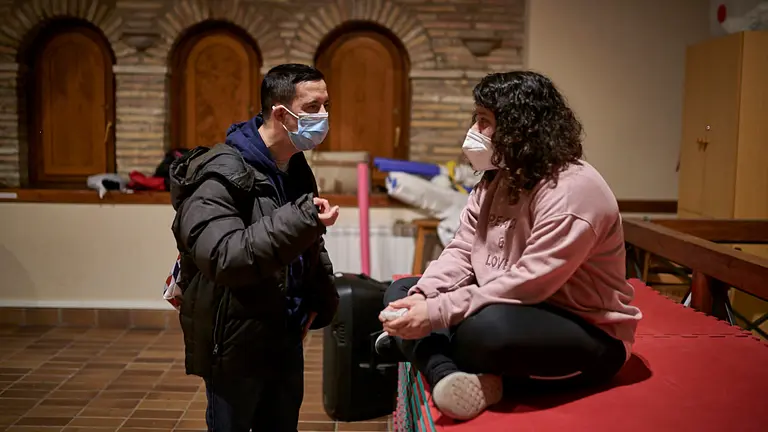 Participantes de la actividad 'Downzas' organizada por la Asociación de Síndrome de Down de Navarra. PABLO LASAOSA