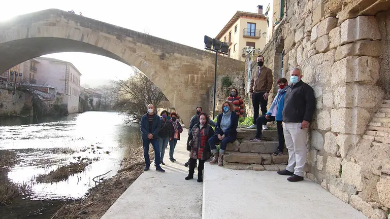 Inaugurada la segunda fase del paseo fluvial, que ya cuenta con una longitud de 275 metros. AYUNTAMIENTO DE ESTELLA