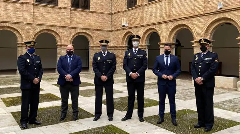 Toma de posesión de Pedro Ramón Olloqui como jefe de la Comisaría Local  Tudela. POLICÍA NACIONAL