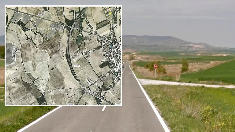 Plano del proyecto de las nuevas rotondas en la variante de Allo. GOBIERNO DE NAVARRA