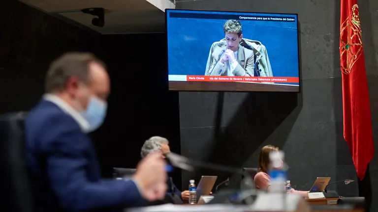 Comisión de Régimen Foral del Parlamento de Navarra. Comparecencia para que la presidenta del Gobierno de Navarra, María Chivite, informe sobre los proyectos del ámbito público que tiene previsto presentar a los Fondos Next Generation. MIGUEL OSÉS