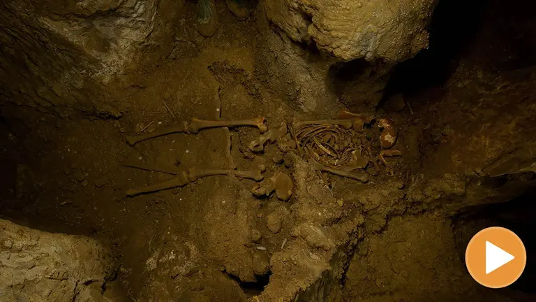 El 'hombre de Loizu', los restos más antiguos encontrados en Navarra. GOBIERNO DE NAVARRA (player)