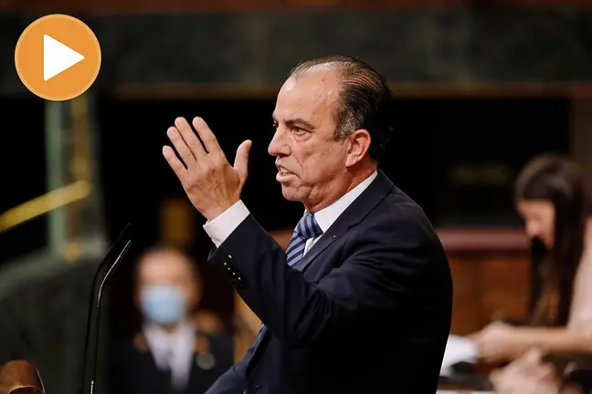 El portavoz adjunto de UPN en el Congreso, Carlos García Adanero, interviene en  una sesión plenaria en el Congreso de los Diputados, en Madrid (España), a 21 de julio de 2020. Durante el pleno, el Congreso debate y vota, para su aprobación definitiva, las medidas aprobadas por la Comisión para la Reconstrucción Social y Económica para tratar de paliar los efectos derivados de la pandemia del coronavirus.
21 JULIO 2020;COVID-19;CORONAVIRUS;RECONSTRUCCIÓN
EUROPA PRESS/J. Hellín. POOL
  (Foto de ARCHIVO)
21/7/2020