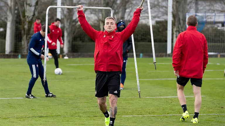 Entrenamiento de Osasuna en Tajonar con Chimy Ávila. CA Osasuna.
