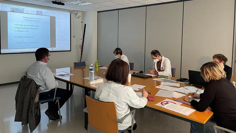Participantes en la jornada informativa sobre la eutanasia organizada por el Área de Salud de Estella - GOBIERNO DE NAVARRA