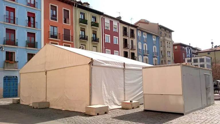 Terraza en la plaza Compañía de Pamplona. PSN