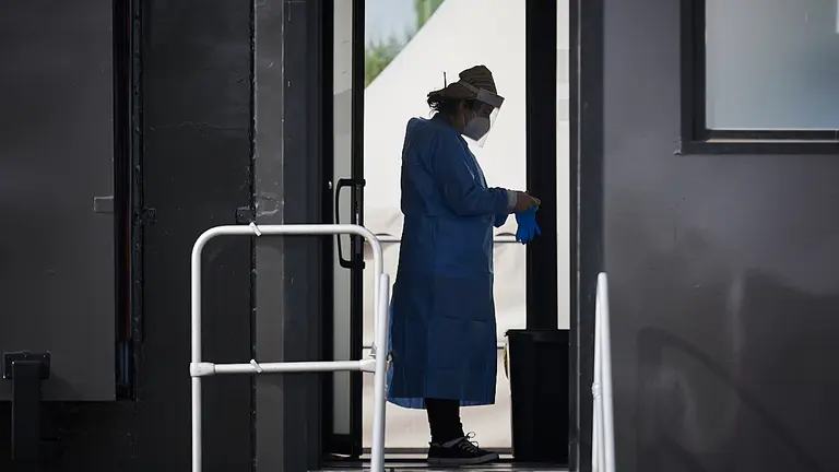 FOREM habilitado por Salud del Gobierno de Navarra como centro de vacunación y de test de Coronavirus sustituyendo a Refena. PABLO LASAOSA