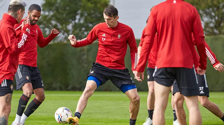 El delantero croata Ante Budimir, en Tajonar. CA Osasuna.