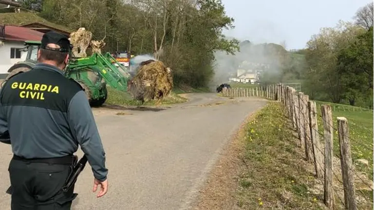 Imagen del suceso este jueves. GUARDIA CIVIL