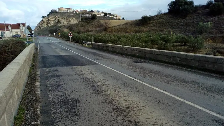 Imagen del estado del puente de Lerín. GOBIERNO DE NAVARRA