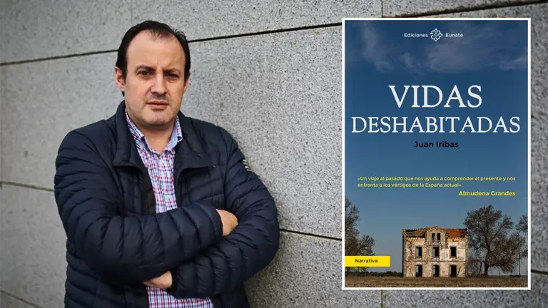 El escritor navarro Juan Iribas lanza su sexta novela 'Vidas deshabitadas'. MIGUEL OSÉS/ARCHIVO