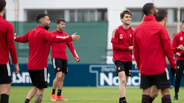 Entrenamiento de Osasuna en Tajonar. CA Osasuna.