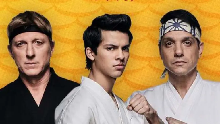 Los protagonistas de Cobra Kai.