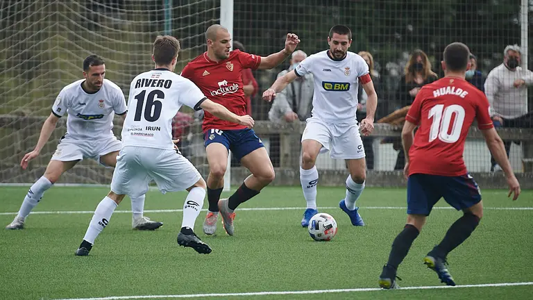 Osasuna Promesas se enfrenta a la Real Unión en Tajonar. PABLO LASAOSA