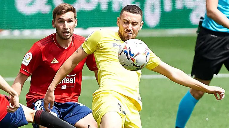 Partido entre Villarreal y Osasuna disputado este domingo en el Madrigal con victoria (1-2) del conjunto rojillo. AFP7 / Europa Press