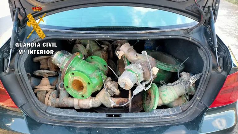 Material agr&iacute;cola robado por el hombre investigado en Corella - GUARDIA CIVIL