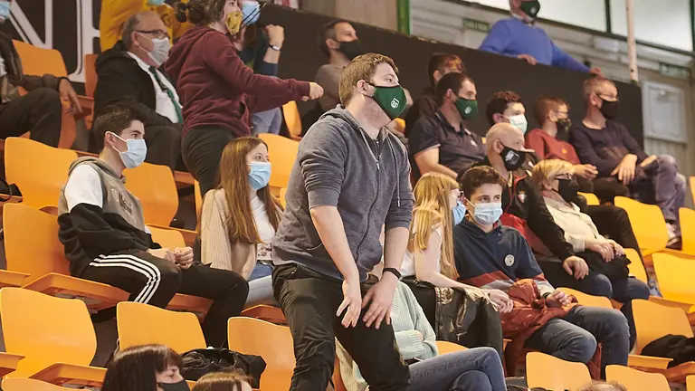 El Osasuna Xota se enfrenta al Cartagena en el pabellón Anaitasuna de Pamplona. PABLO LASAOSA
