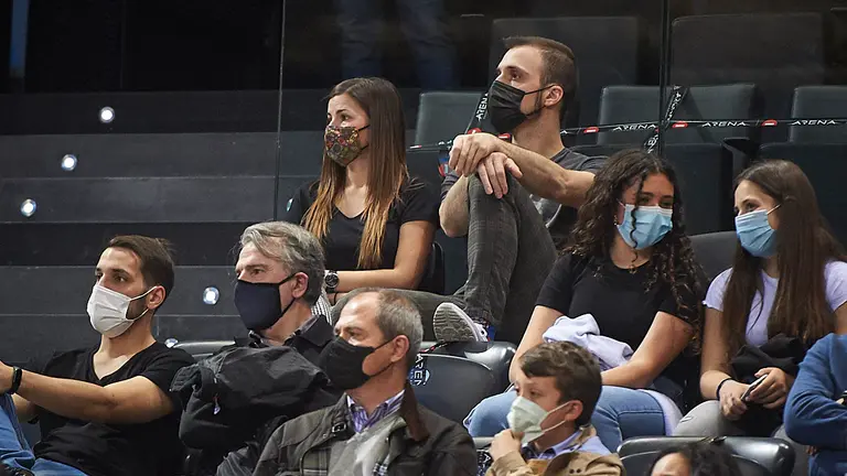 El Basket Navarra se enfrenta al Cantabria en el pabellón Navarra Arena. PABLO LASAOSA