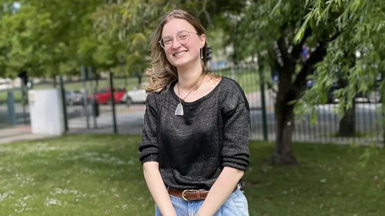 Delia Dinca, estudiante navarra entre los 50 alumnos más brillantes de España. CEDIDA