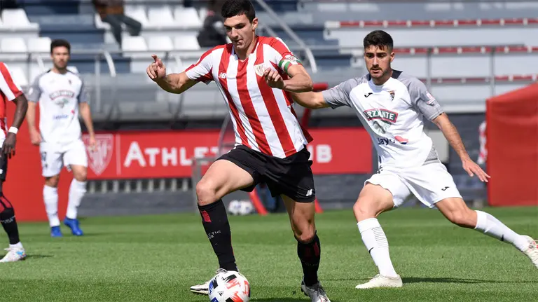 Partido de Segunda B entre Athletic B y Tudelano en las instalaciones de Lezama. Athletic Club.