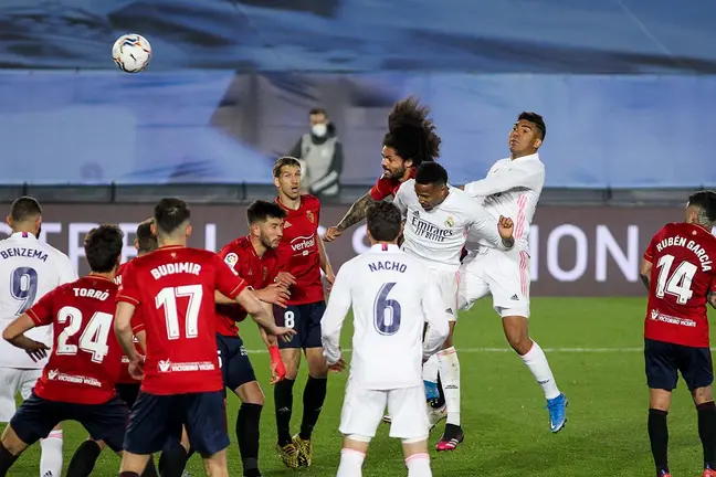 Encuentro entre Real Madrid y Osasuna correspondiente a la jornada 34 de primera división disputado hoy sábado en el estadio Alfredo Di Stéfano, en Madrid. AFP7/ EUROPA PRESS