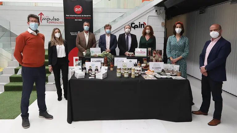 Representantes de las empresas de Bio Navarre en la presentación. GOBIERNO DE NAVARRA