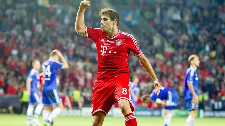 El navarro Javi Martínez, en una de las imágenes compartidas por el Bayern de Munich para despedirle del equipo alemán.