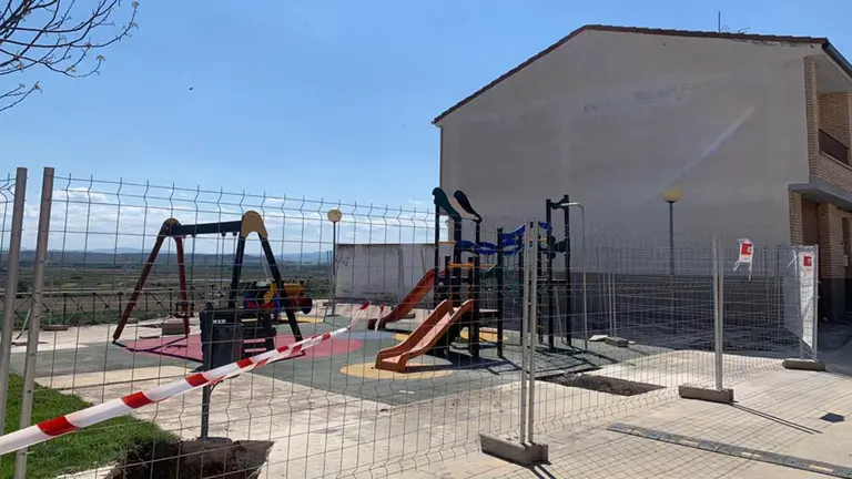 El parque infantil Francisco Sesma de Cadreita. CEDIDA