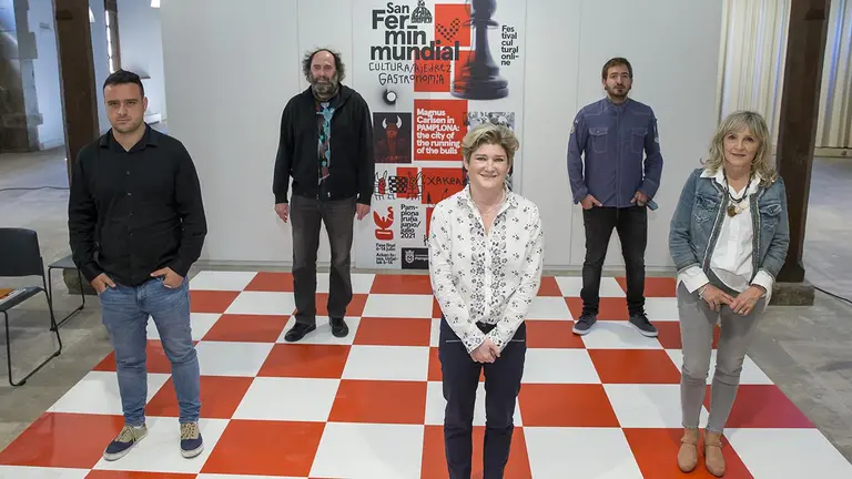 Presentación del campeonato de ajedrez San Fermín mundial. AYUNTAMIENTO DE PAMPLONA