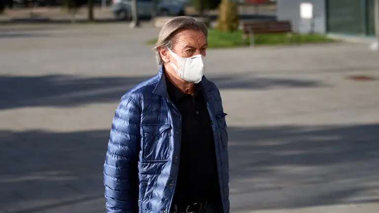 Miguel Archanco en el juicio contra ocho exdirectivos de Osasuna y contra el propio club por un presunto delito contra la Hacienda Pública. MIGUEL OSÉS