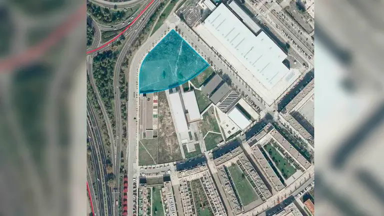 La parcela en la que se construirá el polideportivo. AYUNTAMIENTO DE PAMPLONA