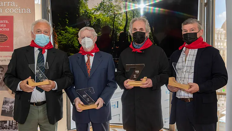 Homenaje al Zalacaín y a los cocineros navarros de Ziordia. CEDIDA