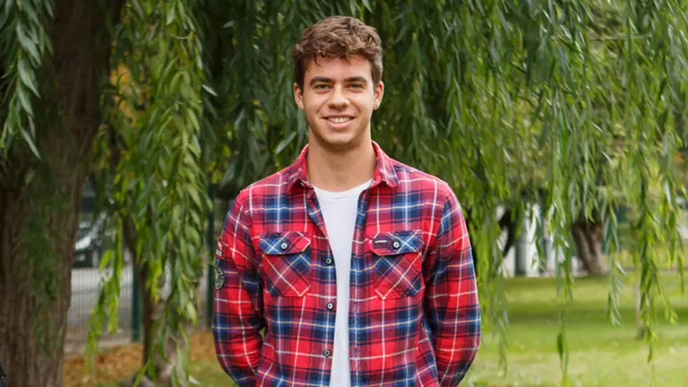 David Lecumberri Irisarri, del IES Navarro Villoslada, medalla de plata en la fase nacional de la Olimpiada Matemática Española. UPNA