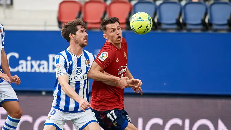 Partido entre Osasuna y  Real Sociedad correspondiente a la jornada número 38 de La Liga disputado en el estadio de El Sadar de Pamplona. MIGUEL OSÉS