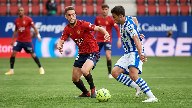 Partido entre Osasuna y  Real Sociedad correspondiente a la jornada número 38 de La Liga disputado en el estadio de El Sadar de Pamplona. MIGUEL OSÉS