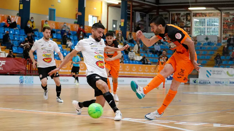 Partido Burela Lugo - Ribera Navarra de fútbol sala. Cedida.