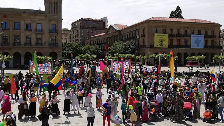Acto en Pamplona por el Día Internacional de la Diversidad Cultural. EUROPA PRESS