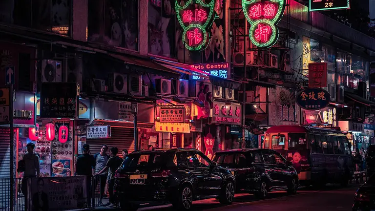 Imagen de archivo del centro de Hong Kong.