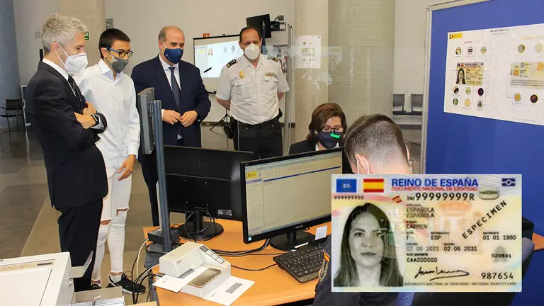 El ministro de Interior, Fernando Grande-Marlaska, presenta el nuevo DNI Europeo, más seguro y adaptado a la legislación de la UE sobre identidad digital. MINISTERIO DEL INTERIOR