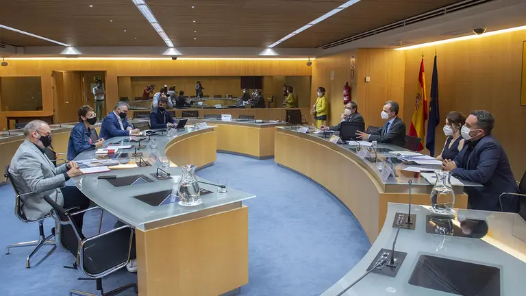 Chivite se reúne con Duque. EUROPA PRESS